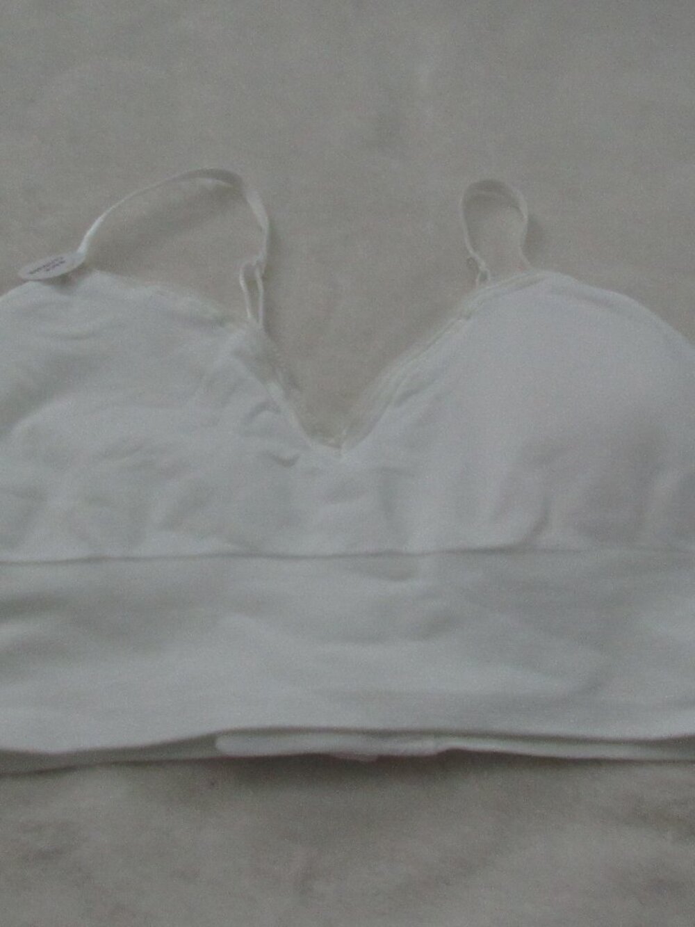 Jockey White Wireless Bralette Size Medium NWT